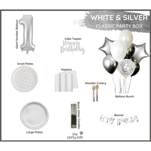 Load image into Gallery viewer, Silver &amp; White Party Box - CLASSIC BOX
