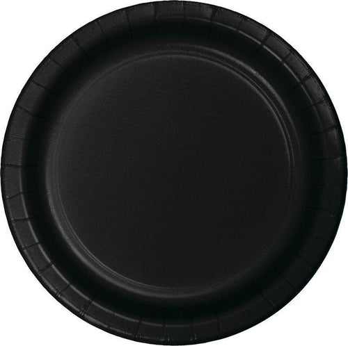 Black Velvet Dessert Plates (24 pack) - The Party Edit