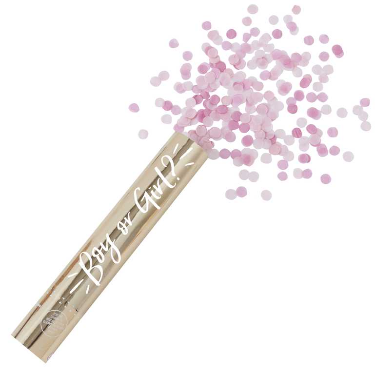 Gender Reveal Pink Confetti Cannon