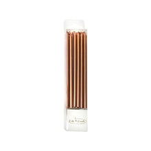 Load image into Gallery viewer, Rose Gold Tall Candles (12 pack)
