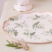 Load image into Gallery viewer, Pretty Floral Tea Party Dinner Plates (8 pack)
