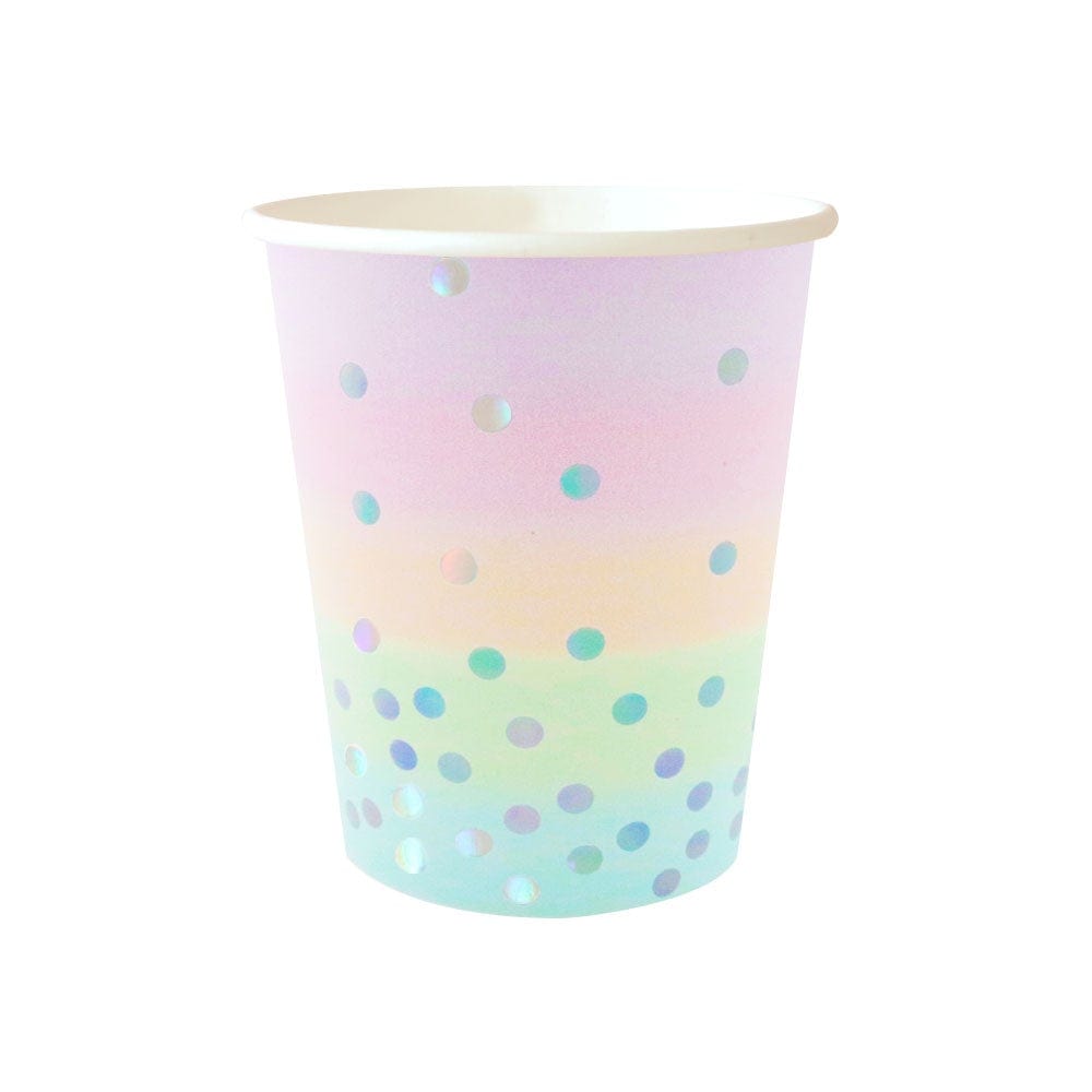 Pastel & Iridescent Cups (10 pack)